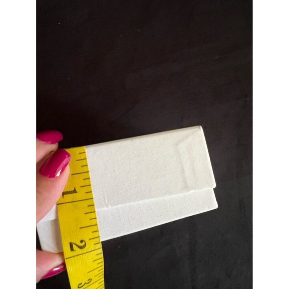 Lord & Taylor Empty Gift Box Cardboard White 3.5" x 3.5" x 2" - Picture 6 of 7